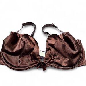 🤎 Vintage Victoria’s Secret Chocolate 🍫Brown Satin Bra 🤎